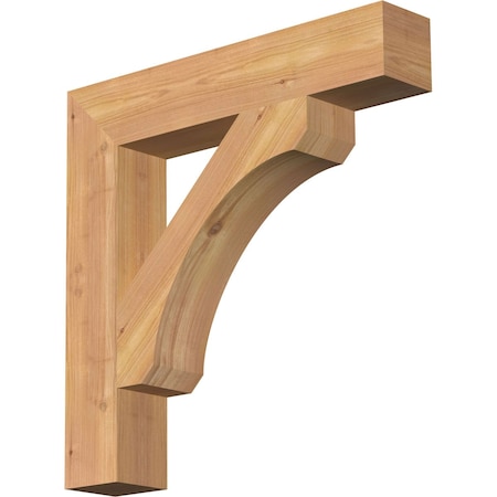 Ekena Millwork Legacy Block Smooth Bracket, Western Red Cedar, 3 1/2"W x 20"D x 20"H BKT04X20X20LEC05SWR